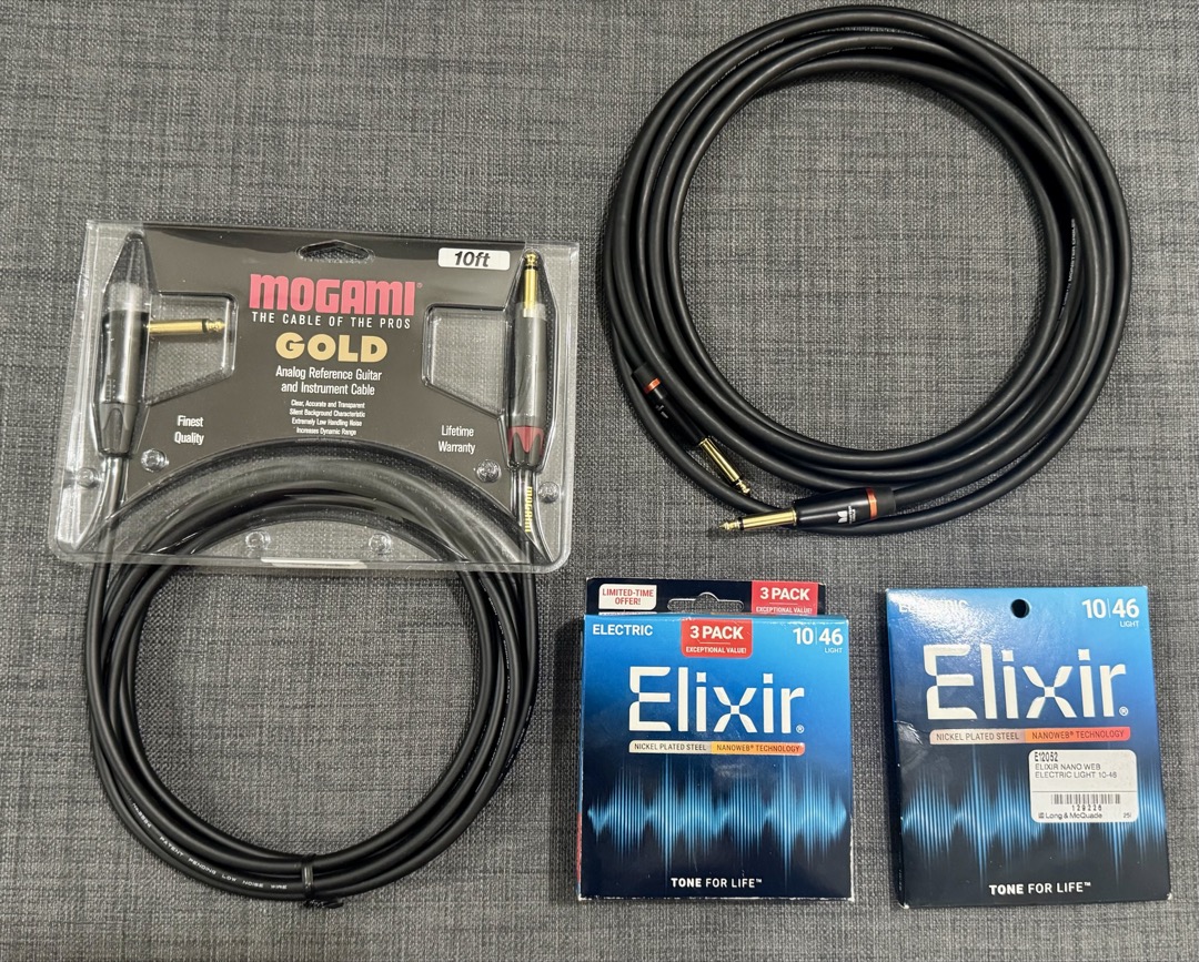 Mogami GOLD Cables x Monster Cables x Elixir Strings
