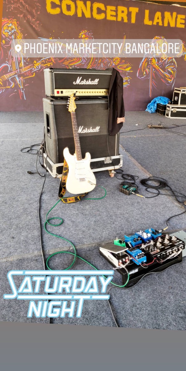 Marshall JCM on stage